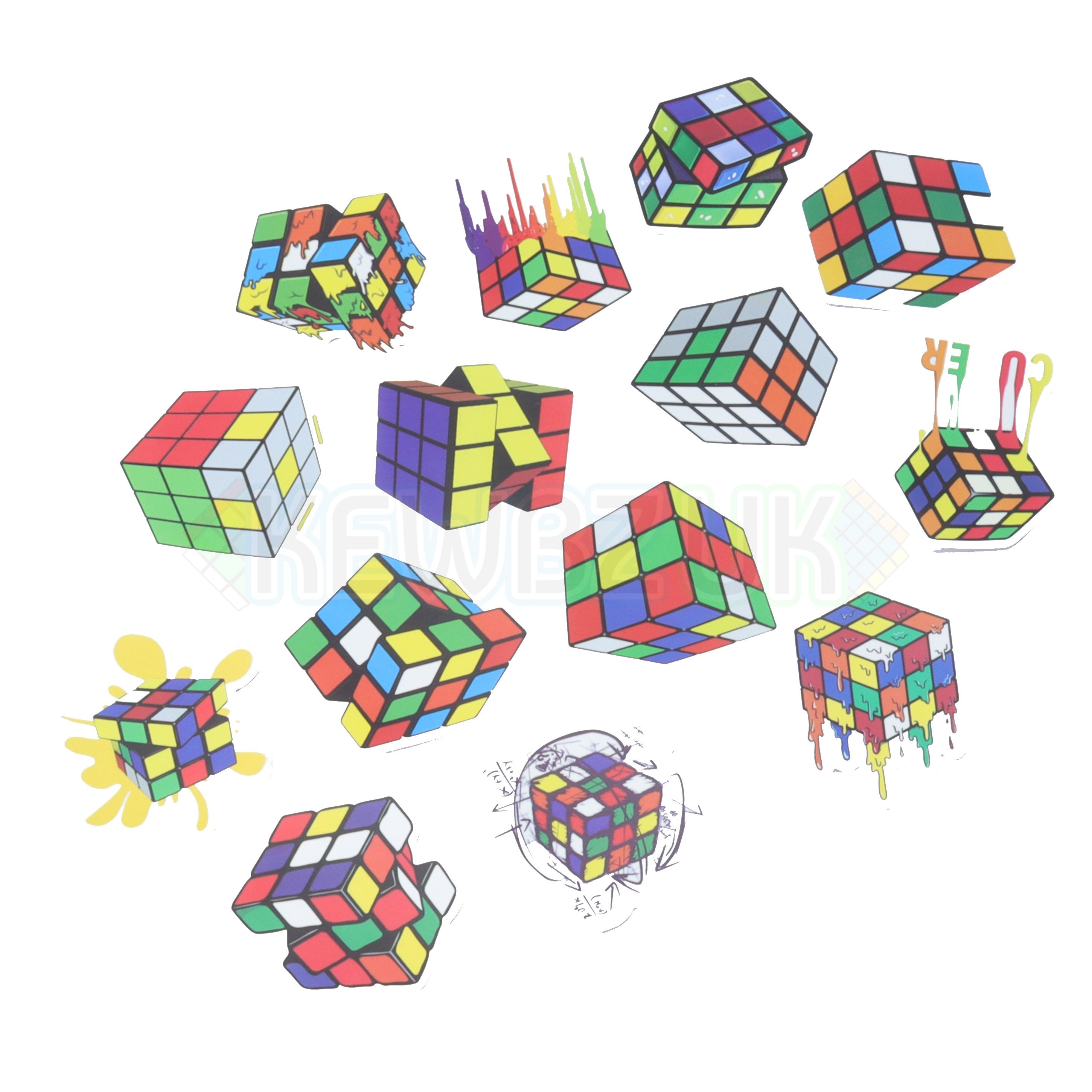 50 Unique Cubing Stickers