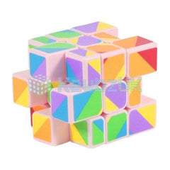 3x3x3 YongJun Unequal Cube - Pink Base, KewbzUK - 2